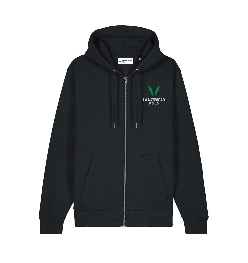 Sudadera con capucha y cremallera La Natividad Classic Black